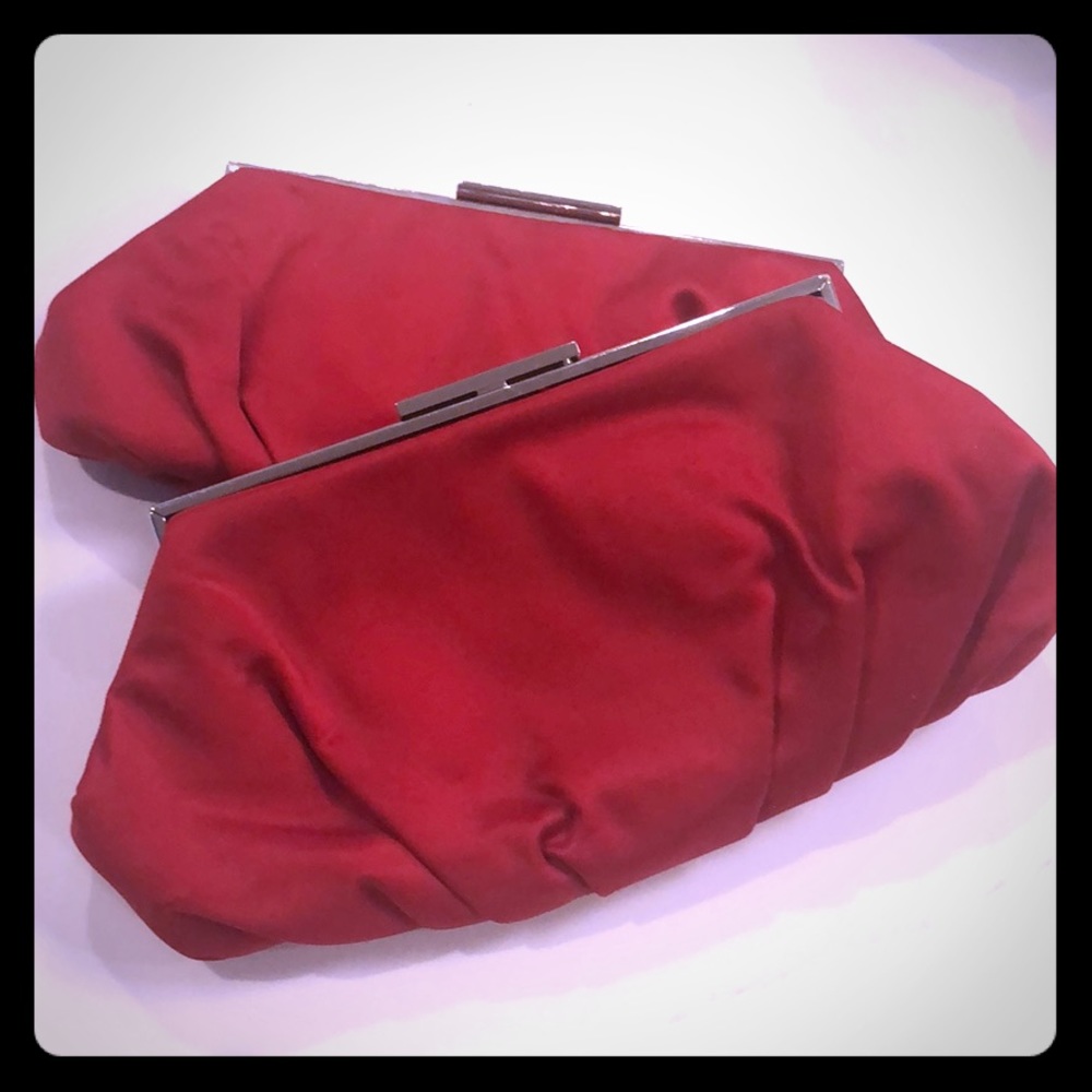 ❤️Pack of 2 Red Satin Clutches